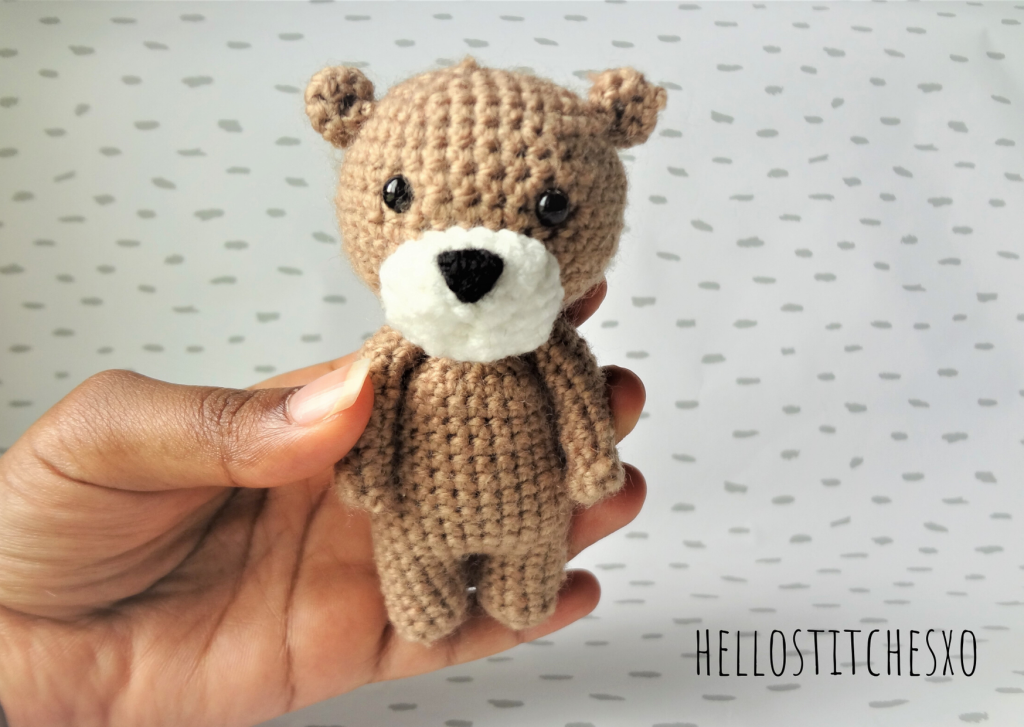 first amigurumi bear step-by-step instructions tamil