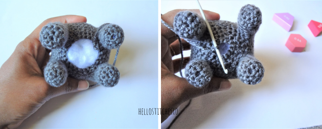 Amigurumi elephant - Crochet free pattern - hellostitches xo