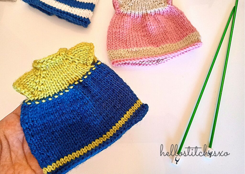 knit dress for amigurumi free pattern